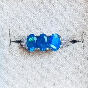🦋Miami Blue Welo Opal Ring🦋